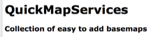 Image is a screenshot of the QuickMapServices plugin information window